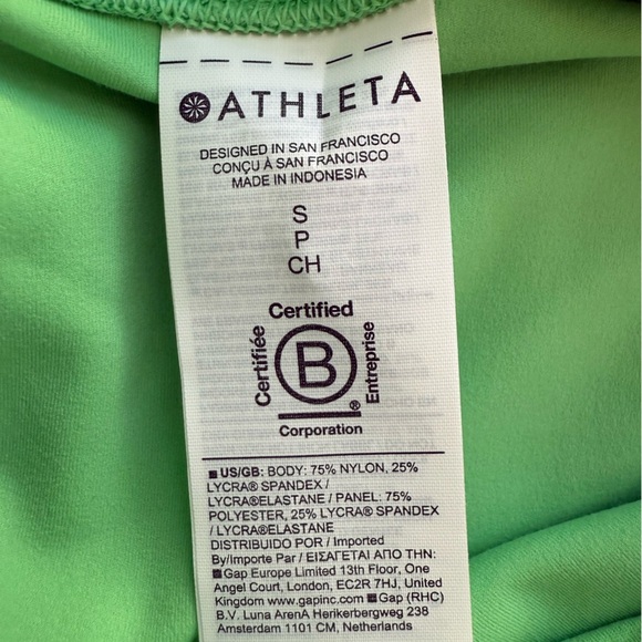 Athleta Elation Color Block 7/8 Ultra High Rise Leggings | Valley | Small - Picture 7 of 9
